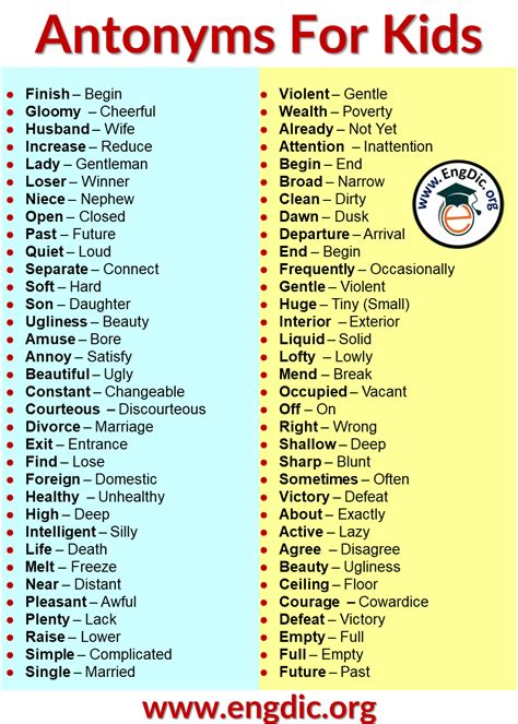 antonyms for deed|antonyms for kids.